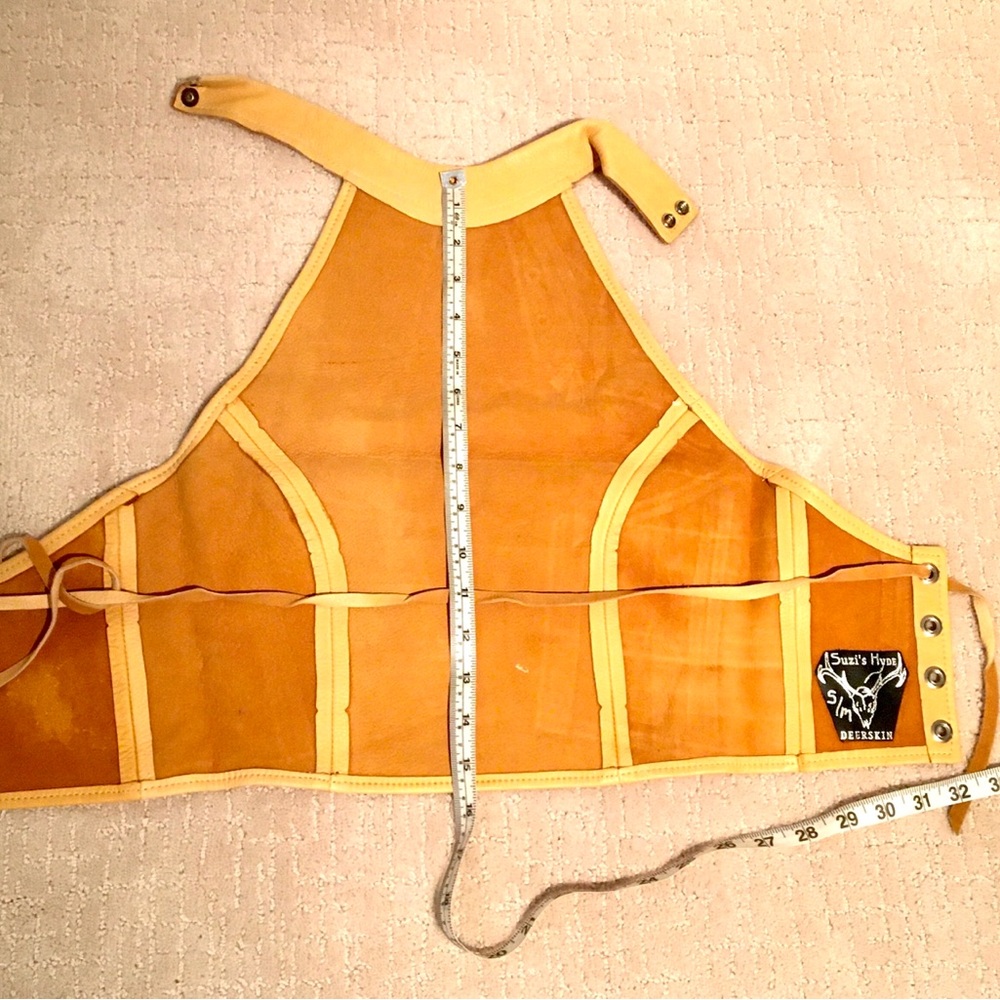 Leather Halter top . - Picture 5 of 6